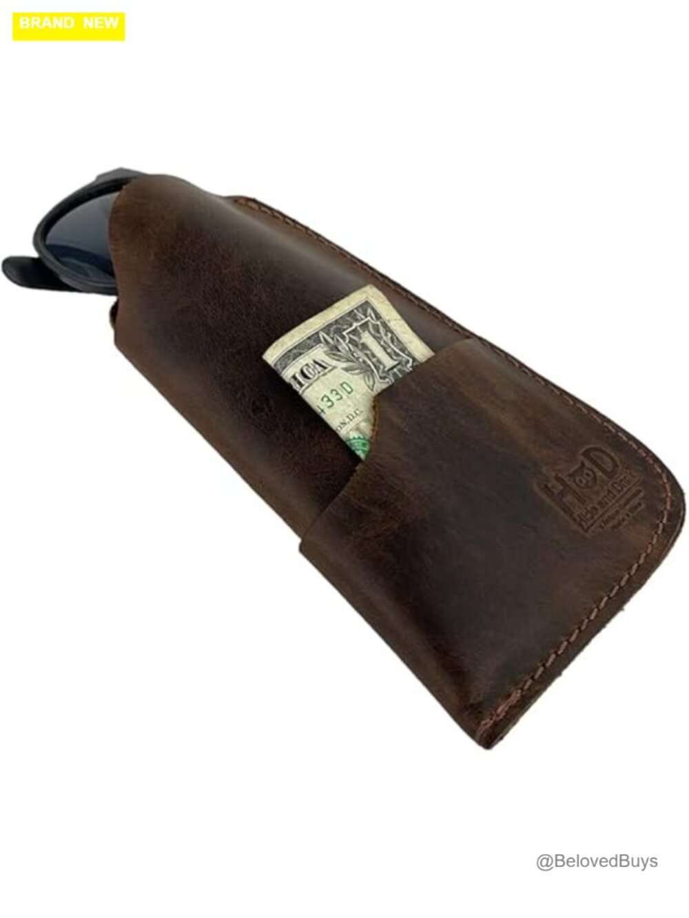 Handmade Full Grain Leather Sunglasses Case and Wallet